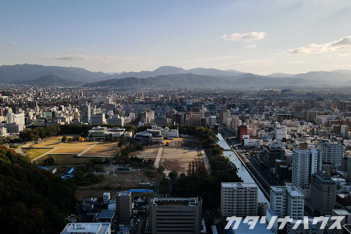 松山市でドローンを使った建物や敷地の調査