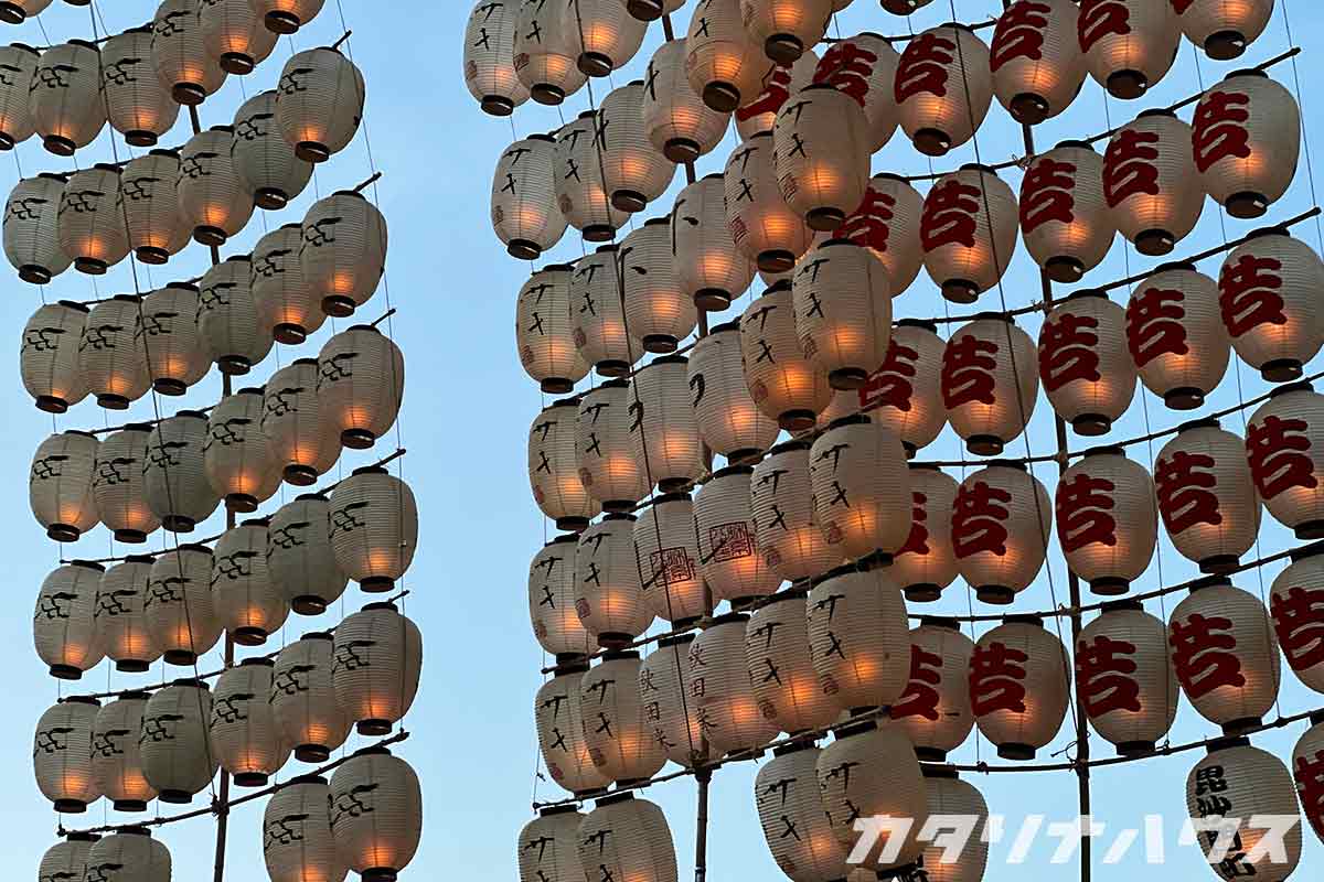 愛媛から秋田への旅物語建築士会全国大会で竿燈まつり