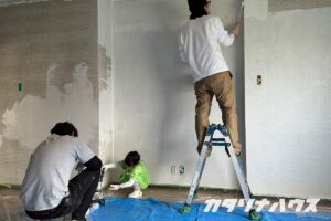 松山市リノベーション　DIY　セルフビルド　RC造　塗装