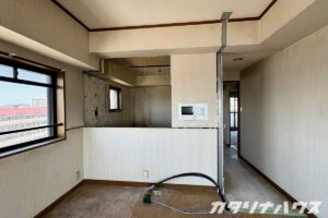 松山市リノベーション　マンションリノベーション　リフォーム　解体工事　中古マンション　対面キッチン