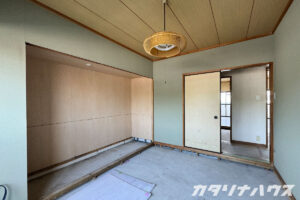 松山市リノベーション　マンションリノベーション　リフォーム　解体工事　中古マンション　和室から洋室