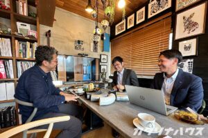 松山市　リフォーム　リノベーション　雨樋　芝屋根　ランチ　スペシャルティコーヒー　経年変化　経年美化