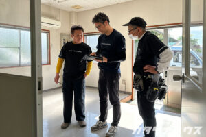 松山市　リフォーム　リノベーション　事務所を住宅へ　コンバージョン　改装　アウトドア好き　自転車　倉庫