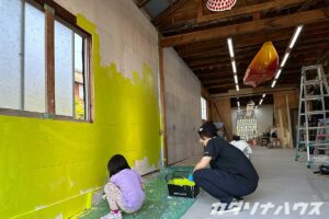 松山市リノベーション　松山市リフォーム　リノベーション　リフォーム　DIY　塗装　子供と一緒に　思い出つくり　中古リノベ