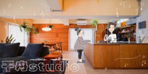松山市内中心の中古マンションをリノベーションしたモデルルーム