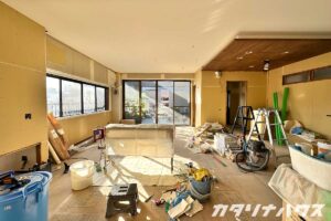 内装工事途中のマンションリノベーション