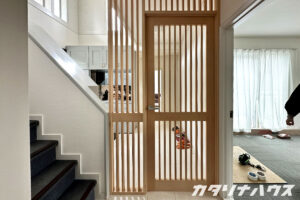 松山市近郊　中古住宅　リフォーム　猫脱走防止柵　