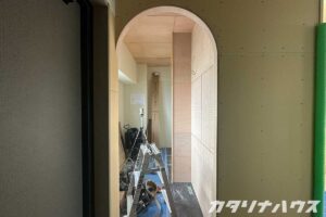 中古マンション　土間収納　出入口　アール