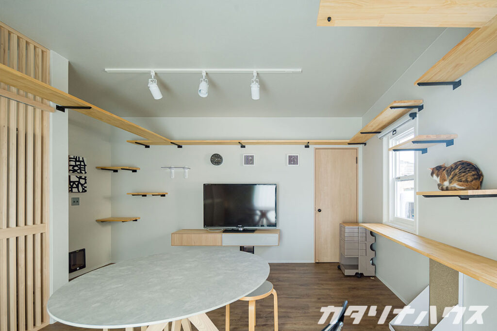 愛媛県 リノベーション リビング キャットウォーク