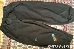 ダーニングで補修したズボンの完成イメージ