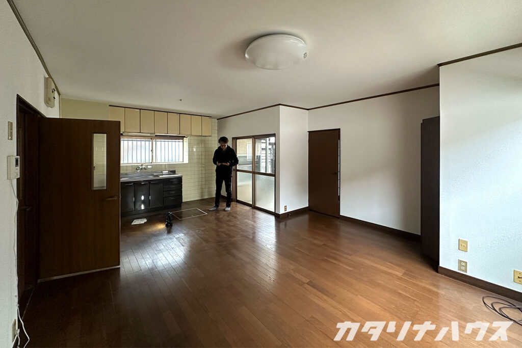 築46年木造住宅。リノベーション前のLDKの様子。
