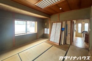 和室を洋室へリフォームする、before写真。